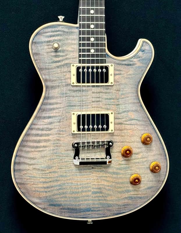 Knaggs Guitars - Kenai - Gloss Nitro Winter Solstice & White - T2 Maple/Mahogany Body - Mohogany Neck - Ebony Fret Board & Head Stock - Nickel Hardware - Bare Knuckle Mules - w/OHSC - Call for Best Price !!! image 1