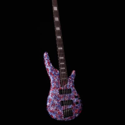 Ibanez SR5A250 SR Premium 5-String Electric Bass - Red, White and Blue image 8