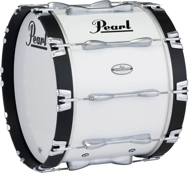Pearl 26x14" Championship Maple Marching Bass Drum - Pure White (PBDM2614/A33) image 1