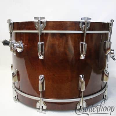 Tama 24x14"Bass Drum Superstar Vintage 80s Made In Japan Super Mahogany 6p Birch image 8