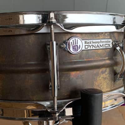 Black Swamp Percussion 5x14 DynamicX Medallion Brass Snare Drum (Rm 4) image 2