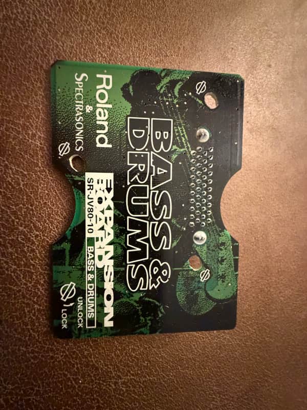 Roland SR-JV80-10 Bass and Drums Expansion Board 1990s - Green image 1