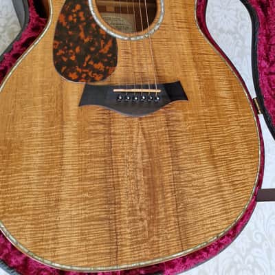 Taylor Custom Shop Grand Auditorium Presentation Series AAAAA Flame Hawaiian KOA Lefty Acoustic Guitar image 8