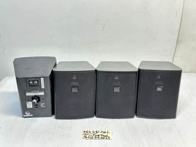 JBL CONTROL 25 AV-LS 2-WAY COMPACT LOUDSPEAKER #AV6445 (LOT OF 4) THS image 1