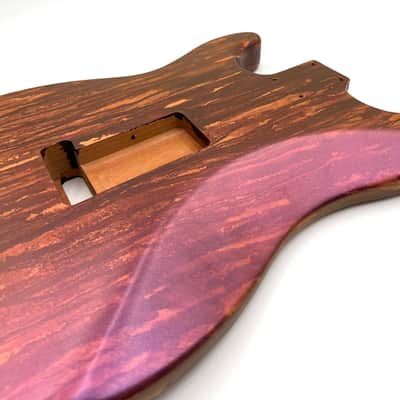 Warmtone Custom Guitars Strat Style Guitar Body “Metallic Purple Pour” image 6
