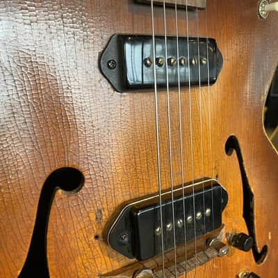 Used Gibson ES-150 MODDED 2 P90S MID 40S Electric Guitars Tobacco Sunburst image 4
