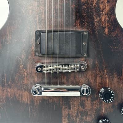 2013 Gibson Les Paul LPJ Chocolate Electric Guitar Only READ See Desc image 6