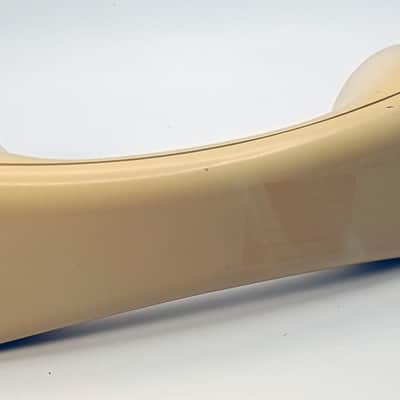 Custom Lo-Fi Telephone Microphone - NT Dawn ‘Pancake’ 1970’s Phone Mic - Beige w/ Base image 4