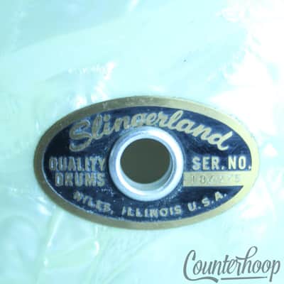 *Slingerland Deluxe 14x5.5"Snare Drum WMP Vintage 60s Chrome Brass Rims COB 3ply image 2