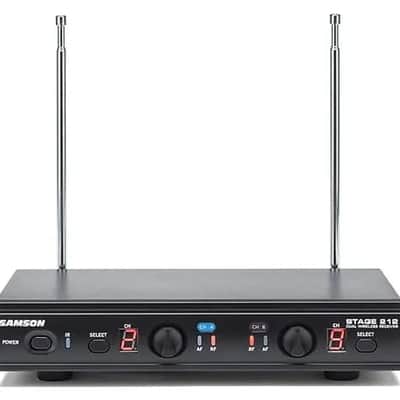 Samson SWS212HH-E Stage 212 Dual Frequncy Wireless Handheld Microphone System - Black image 4