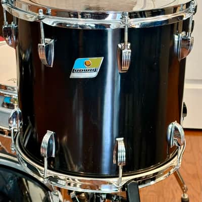 Ludwig Classic maple 22/18/16/13 black cortex 70s image 7