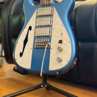 Nash Wayfarer Semi-Hollow Triple Humbucker Electric Guitar - Lake Blue Placid, Light Aged Relic + Hardshell Case | Free Shipping! image 14