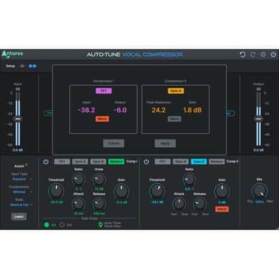 Antares Audio Technologies Auto-Tune Vocal Compressor Dual-Stage Digital Compression Powered by (Download) image 1