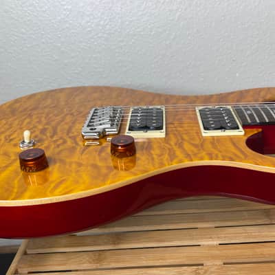 PRS SE Custom Electric Guitar - Orange Quilt image 7