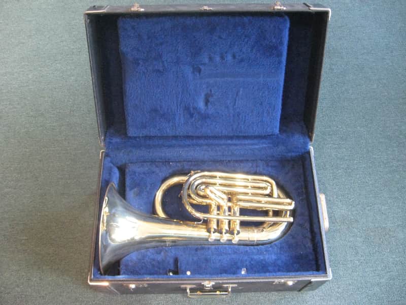 F. E. Olds & Sons Marching Baritone 1977-78 Gold Lacquer image 1