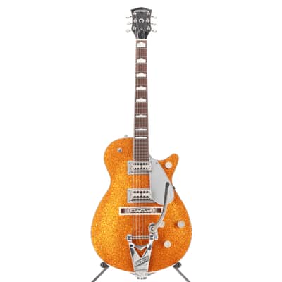 Gretsch G6129T-89 Vintage Select '89 Sparkle Jet with Bigsby, Gold Sparkle, Premium Setup (RC1) (92909) image 5