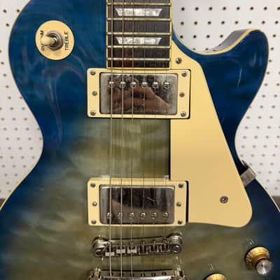 Epiphone Les Paul Standard Plus Top PRO 2012 - 2019 - Translucent Blue image 7