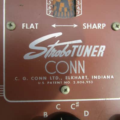 Conn Strobe ST2 Tuner, Electrovoice Mic., Lights Up image 2