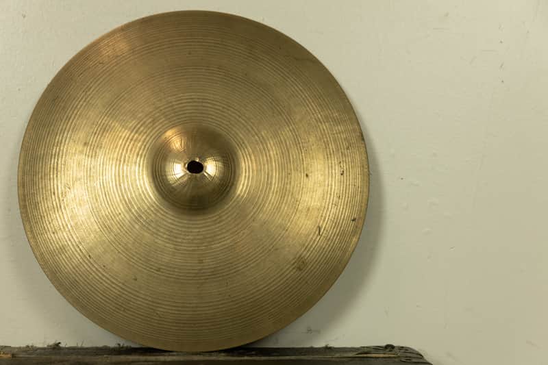 Vintage Italian 14" Hi Hat Cymbal 768g image 1