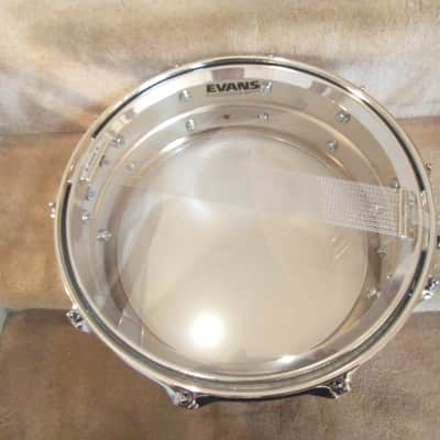 Ludwig LM 400 Supraphonic snare drum, blue/olive badge - mint open box! image 12