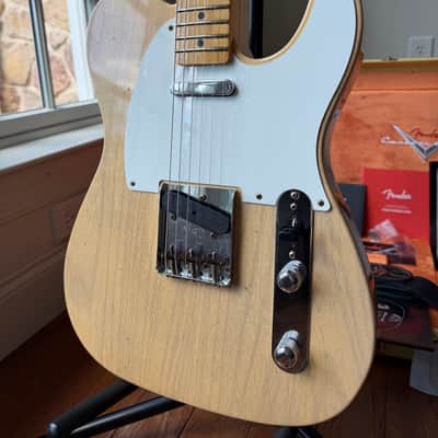 2026 Fender Custom Shop ‘58 Telecaster B6 Top Loader Journeyman - Super Aged Dirty White Blonde image 2