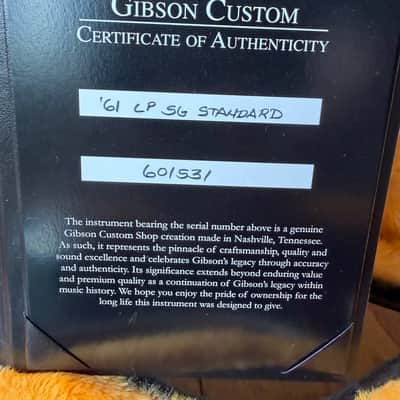 2026 Gibson Custom Shop ‘61 Les Paul SG Standard Stop Tail VOS - Cherry Red image 21
