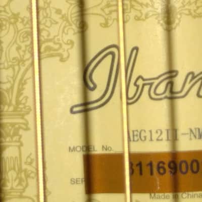 Ibanez AEG12II-NMH-3R-02 2016 Natural Gloss Mahogany image 9
