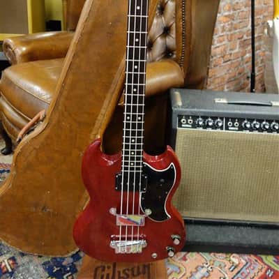Gibson EB-0 1962 Cherry with OHSC image 1