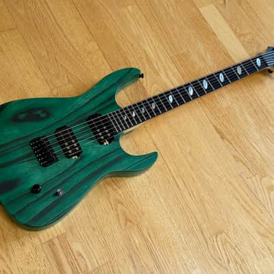 Caparison Dellinger II FX-AM Dark Green Matt With Case - Railhammer Pickups image 7