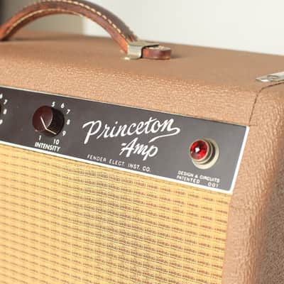 1962 Fender Princeton Brown Panel Vintage Pre-CBS Tube Amp image 3