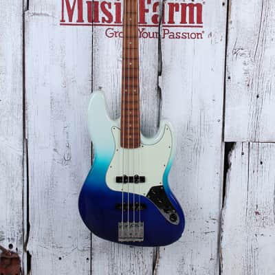 Fender Player Plus Jazz Bass 4 String Electric Bass Guitar Belair Blue w Gig Bag image 4