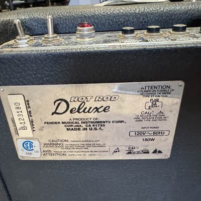 Fender Hot Rod Deluxe 3-Channel 40-Watt 112 1x12" Tube Guitar Combo Amplifier - Local Pickup Only image 5