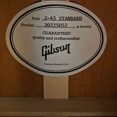 Gibson 2025 J-45 Standard Vintage Sunburst w/ OHSC Barely Played! image 7