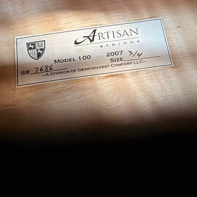 Artisan Strings Model 100 3/4 Cello 2007 SN7686 image 2