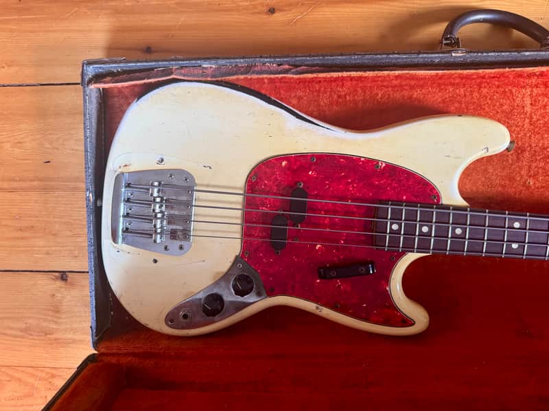 Fender Mustang Bass 1966-67 - White image 1
