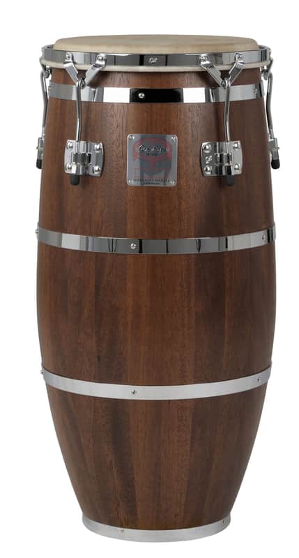 Gon Bops Mariano Mahogany Stain/Chrome Tumba 12.5in image 1