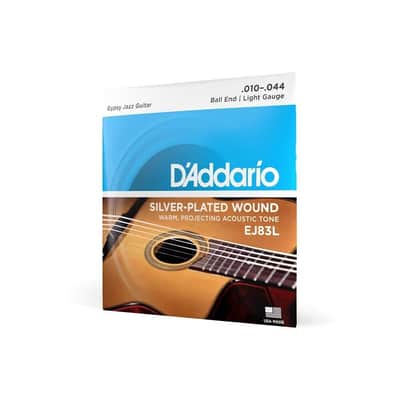 D'Addario EJ83L 10-44 Light Ball End Gypsy Jazz Acoustic Guitar Strings image 2