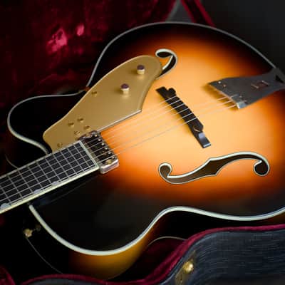 Rare Vintage 1961 Gretsch 6199 Sal Salvador Sunburst Hollowbody image 2