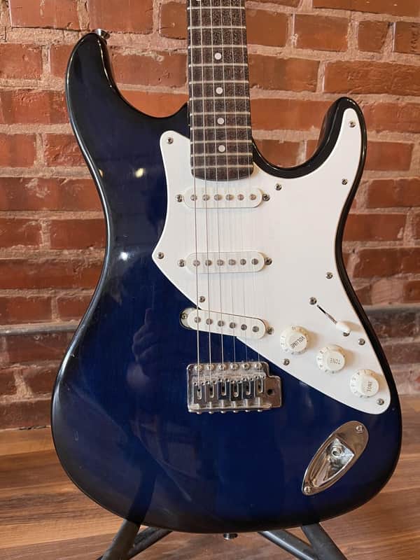 Aria 1990's Pro II Fullerton Strat Style Electric Guitar with gig bag image 1