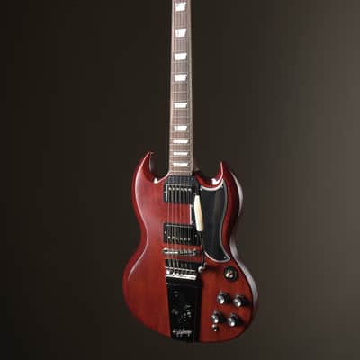 Epiphone "Inspired by Gibson Custom Shop" 1964 SG Standard Electric Guitar w/ Maestro Vibrola - Cherry Red, incl. OHSC image 5