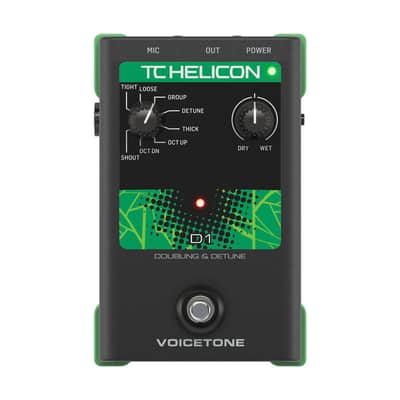 TC Helicon Helicon VoiceTone D1 Single-Button Stompbox for Realistic Vocal Doubling Effects image 5