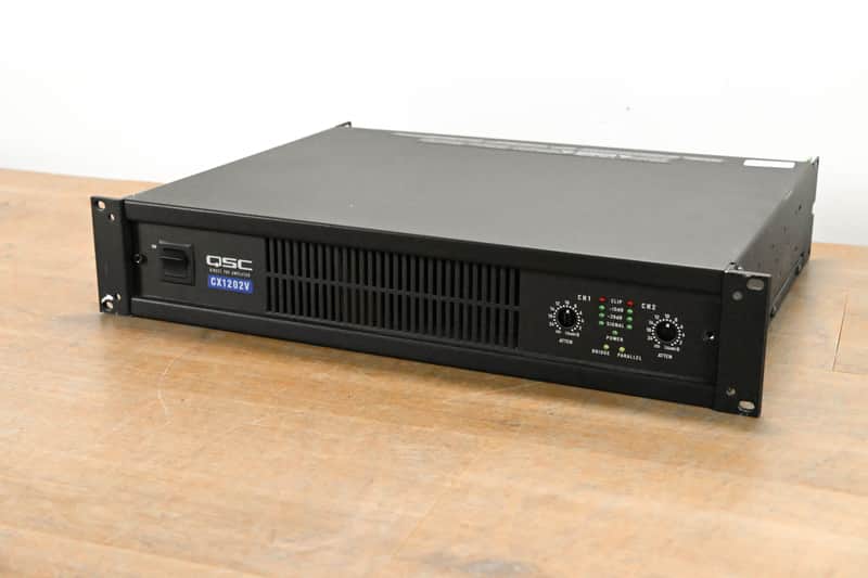 QSC CX1202V 1200W 70V 2-Channel Power Amplifier CG011ZX image 1