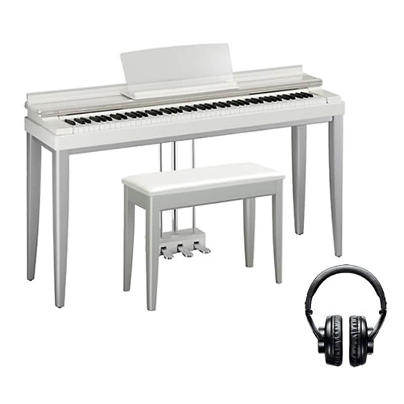 Yamaha Modus R01 Slimline Digital Piano - Misty White COMPLETE HOME BUNDLE image 1