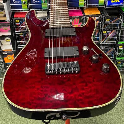 Schecter C-8 Hellraiser in black cherry - Made in Korea image 1