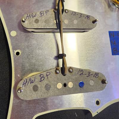 Fender Custom Shop Handwound late 60's Strat Pre-wired pickguard (2018) - Pickups: Grey Bottoms / Pickguard: Light Mint Green image 8