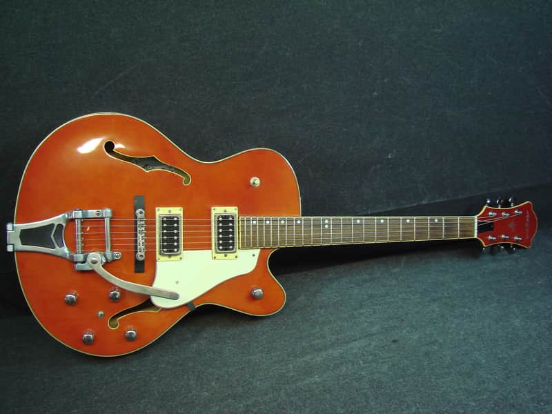 Aria Pro II FA-80 Hollow-Body Single Cutaway Electric Guitar W