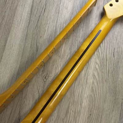 Glossy Yellow Left Hand Guitar Telecaster Tele Style Maple Neck, 21 Frets Fingerboard image 6