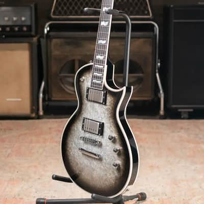 ESP Custom Shop Original Series Eclipse Electric Guitar - Silver Liquid Metal Burst with Hardshell Case image 11