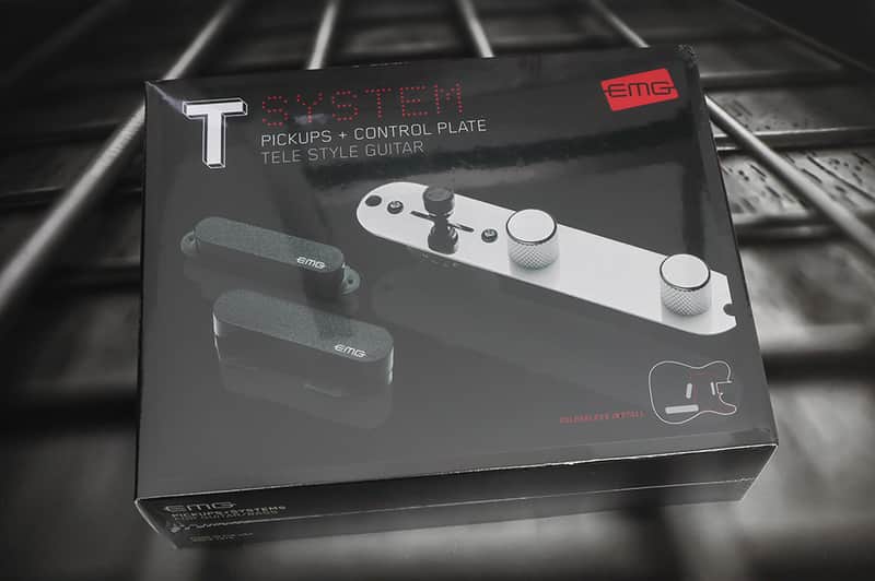 EMG T/SYSTEM Active Tele Pickup System with Controls - Black w/ Solderless Install System image 1