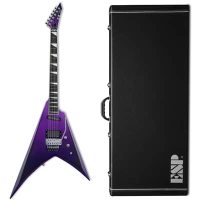 ESP E-II Alexi Laiho Signature Ripped Purple Fade Satin with Pinstripes B-Stock image 1